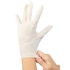 Guantes un uso liso con polvo - látex